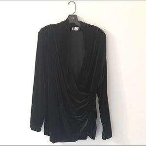 Velvet Wrap Shirt